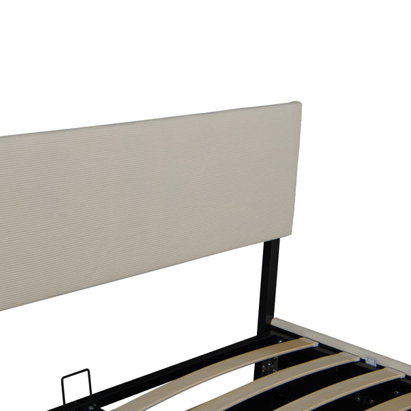 Cama tapizada Juva con colchón y canapé Corium