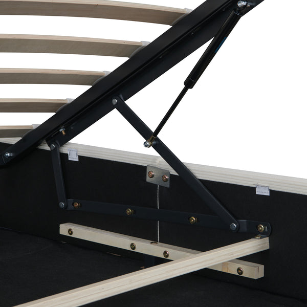 Cama tapizada Juva con colchón y canapé Corium