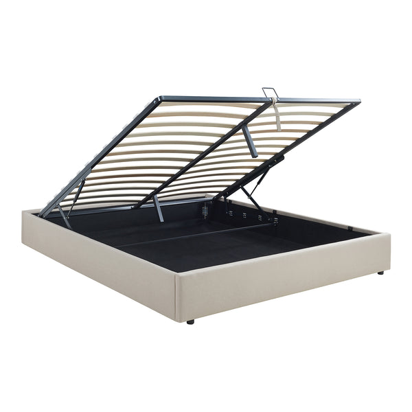 Cama tapizada Nola con colchón [en.casa]