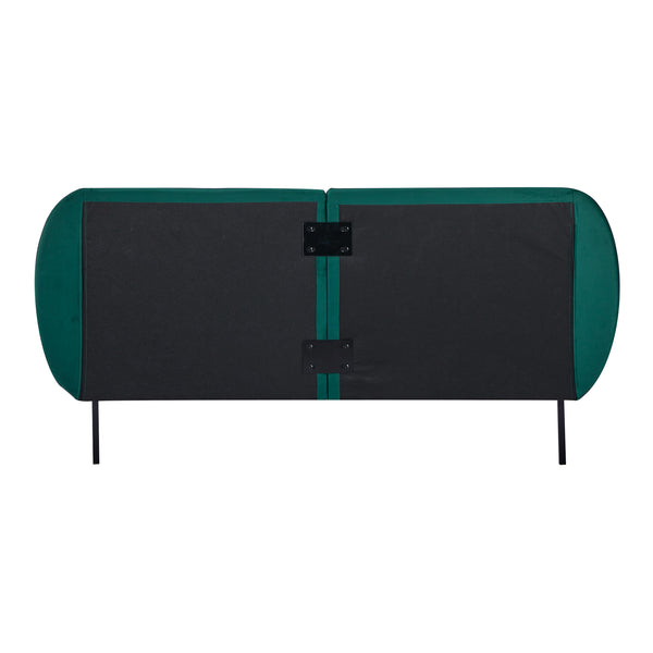 Cama tapizada Porvoo con colchón [en.casa]