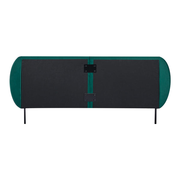 Cama tapizada Porvoo con colchón [en.casa]