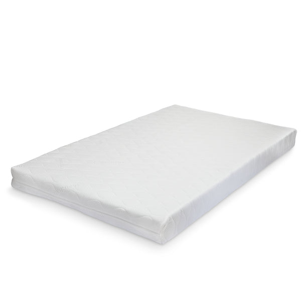 Cama tapizada Solingen de cuero sintético con colchón de espuma fría 90x200 cm Corium