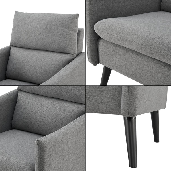 Sillón tapizado Eitting en varios colores [en.casa]