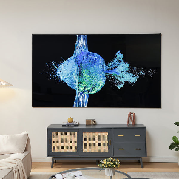 Pantalla de proyección Väkhoga 16:9 para colgar en la pared [en.casa]