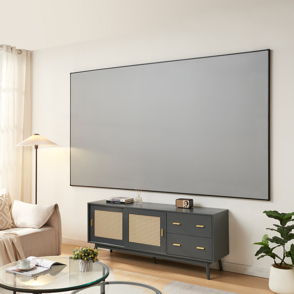 Pantalla de proyección Väkhoga 16:9 para colgar en la pared [en.casa]