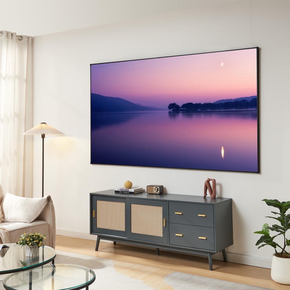 Pantalla de proyección Väkhoga 16:9 para colgar en la pared [en.casa]