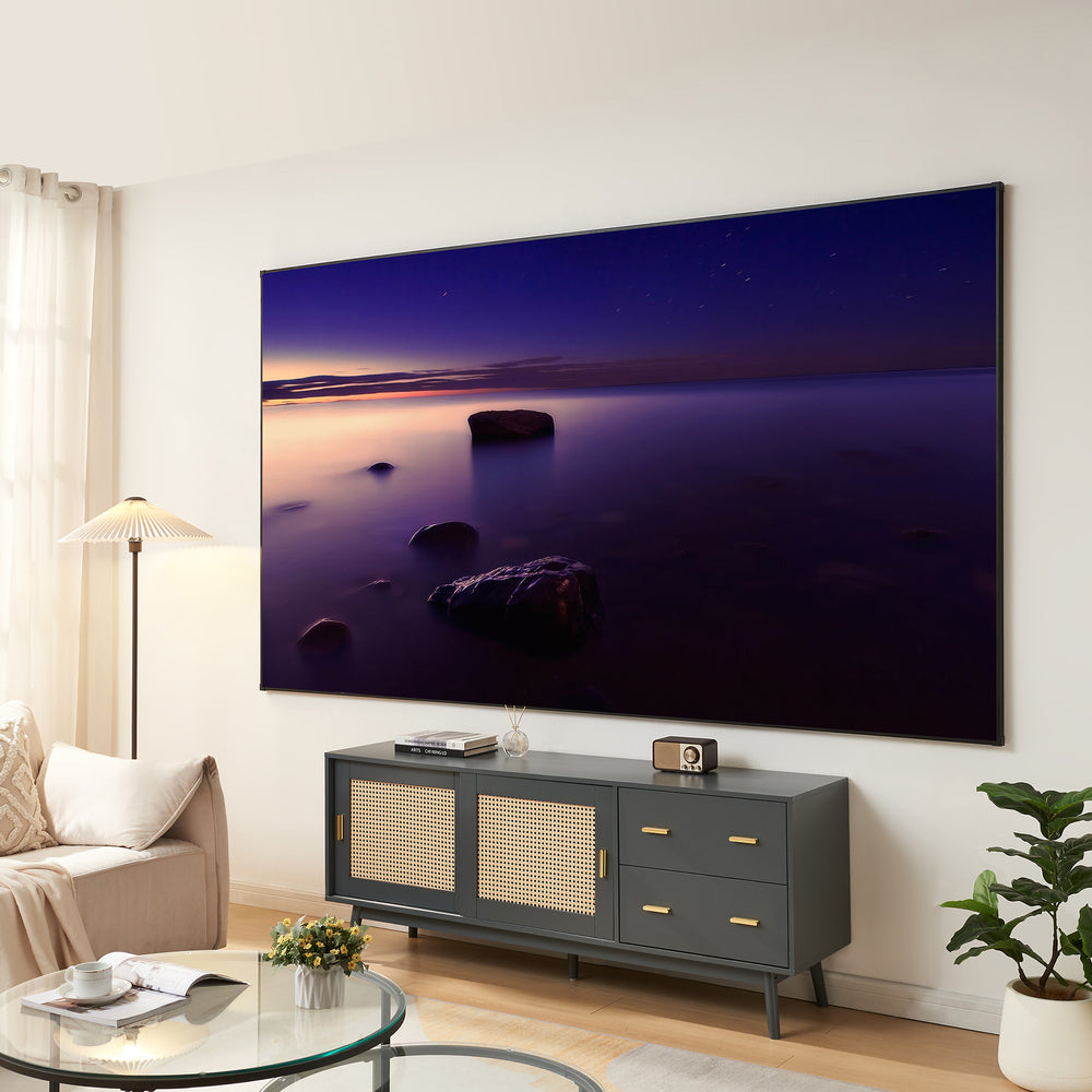 Pantalla de proyección Väkhoga 16:9 para colgar en la pared [en.casa]