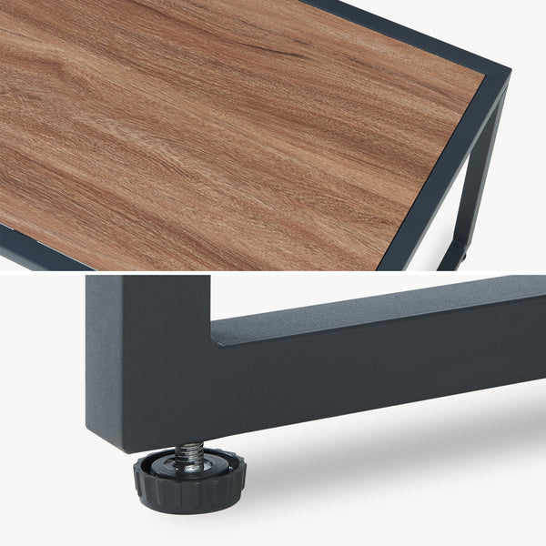 Conjunto de muebles de jardín Karg mesa + sofá + 2 sillones [casa.pro]