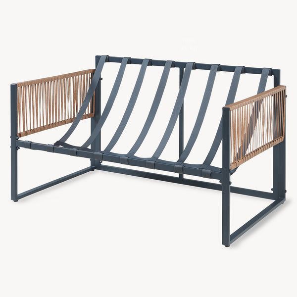 Conjunto de muebles de jardín Karg mesa + sofá + 2 sillones [casa.pro]