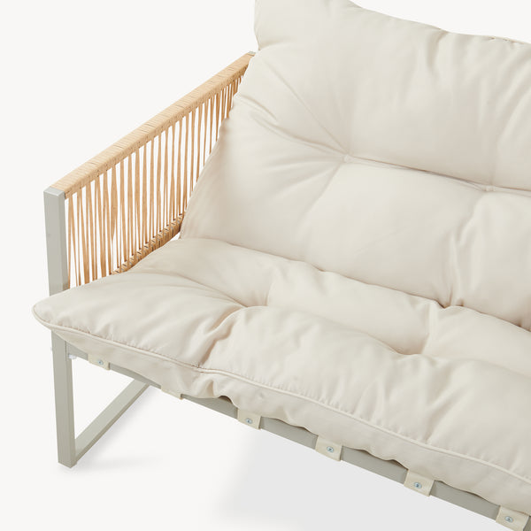 Conjunto de muebles de jardín Karg mesa + sofá + 2 sillones [casa.pro]