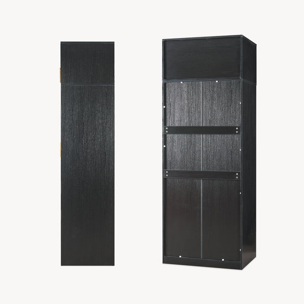 Armario Larundi 216x80x52 cm con 4 puertas [en.casa]