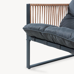 Conjunto de muebles de jardín Karg mesa + sofá + 2 sillones [casa.pro]