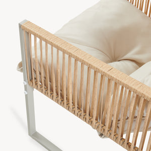 Conjunto de muebles de jardín Karg mesa + sofá + 2 sillones [casa.pro]