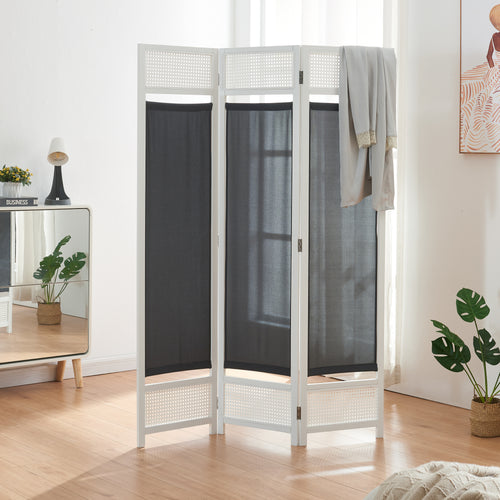 Separador de ambientes Dorotea Blanco/Gris oscuro [en.casa]
