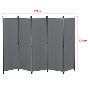 Separador de ambientes Huesca de 5 piezas 250x171 cm varios colores en.casa