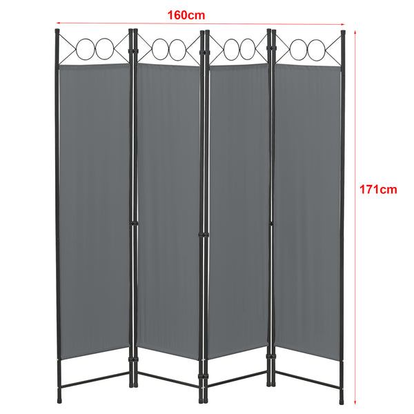 Separador de ambientes Saragossa de 4 piezas 160x171 cm varios colores en.casa
