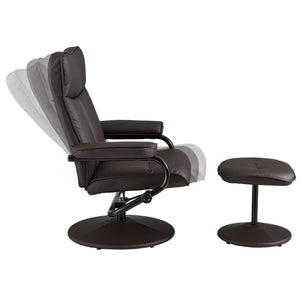 Sillón relax Lohja con reposapiés en conjunto varios colores [en.casa]