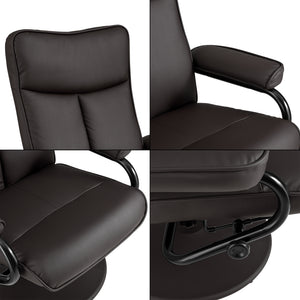Sillón relax Lohja con reposapiés en conjunto varios colores [en.casa]