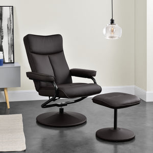 Sillón relax Lohja con reposapiés en conjunto varios colores [en.casa]
