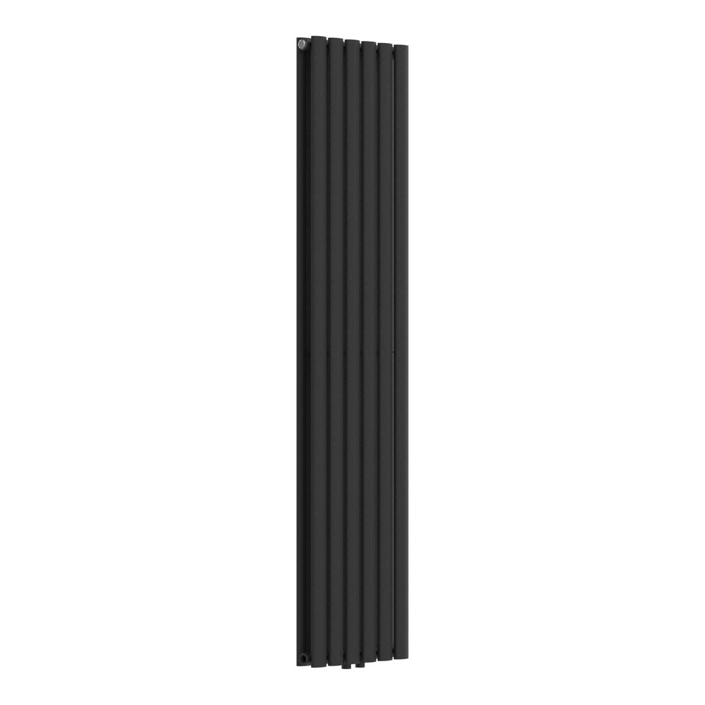 Radiador de tubo de diseño Nore negro 160x36cm de doble capa 1198W [neu.haus]