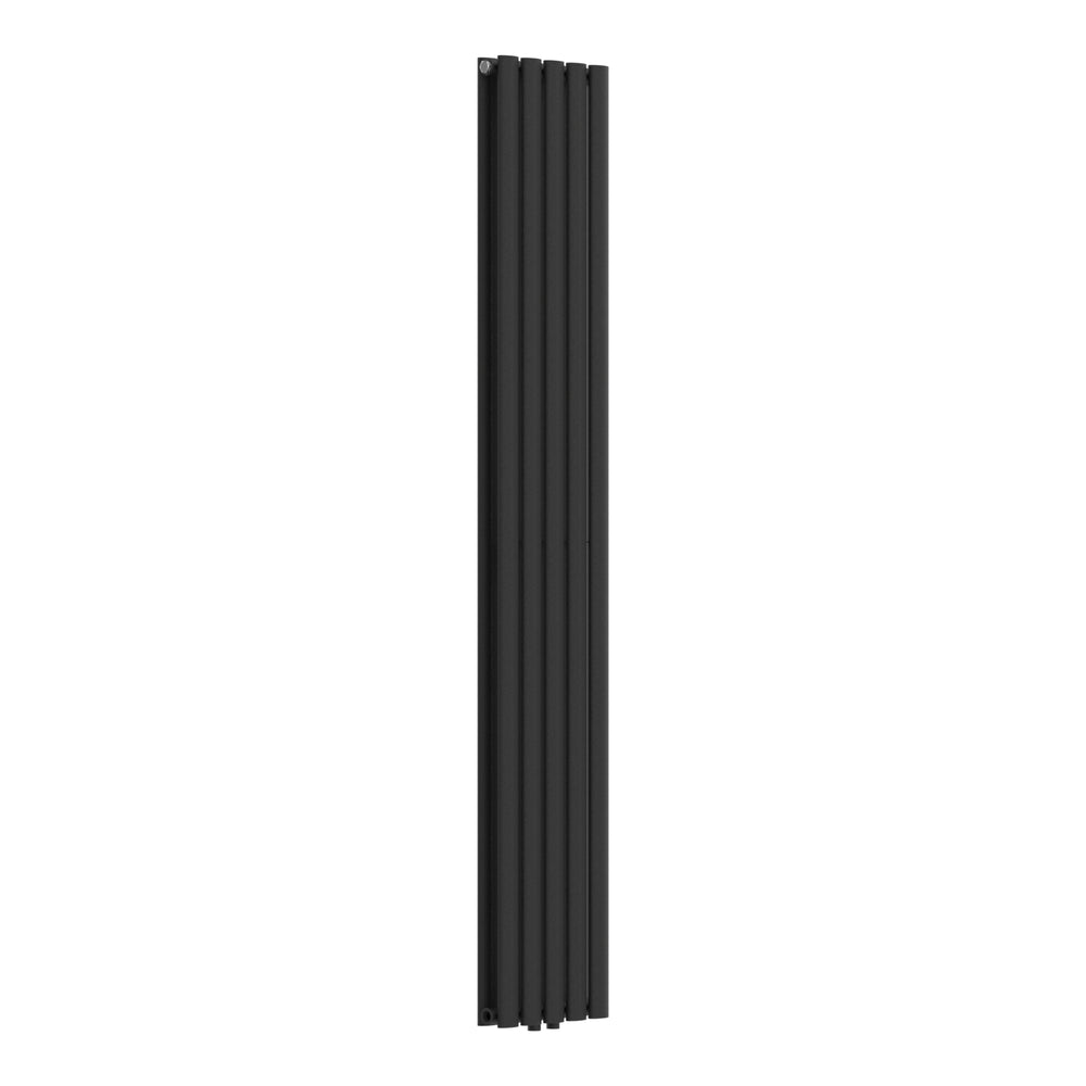 Radiador de tubo de diseño Nore Negro 180x30cm Doble capa 1122W [neu.haus]