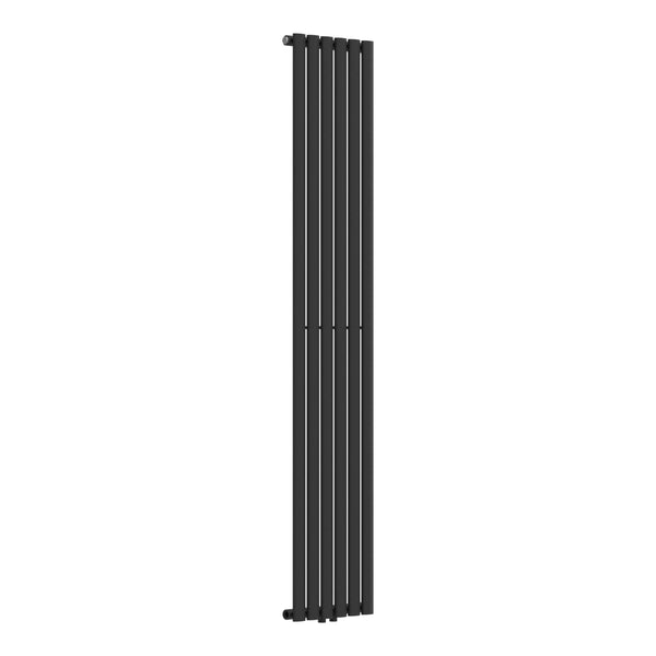 Radiador de tubo de diseño Nore Negro 180x36cm Monocapa 707W [neu.haus]