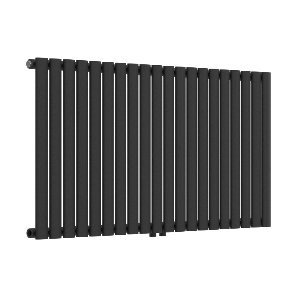 Radiador de tubo de diseño Nore Negro 60x120cm de una capa 857W [neu.haus]
