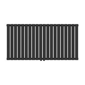 Radiador de tubo de diseño Nore Negro 60x120cm de una capa 857W [neu.haus]