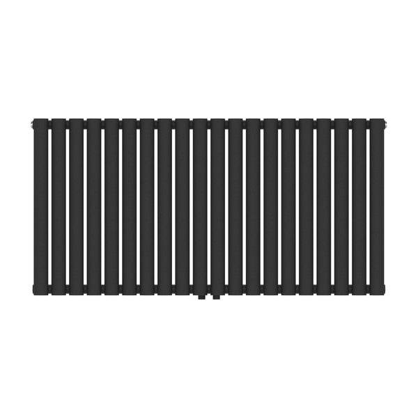 Radiador de tubo de diseño Nore Negro 60x120cm de una capa 857W [neu.haus]