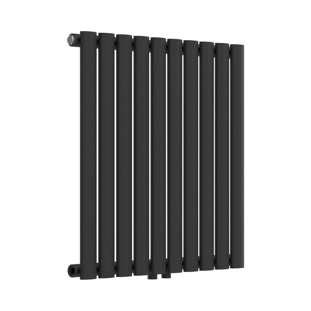 Radiador de tubo de diseño Nore Negro 60x60cm Monocapa 449W [neu.haus]