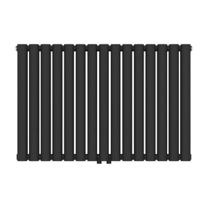 Radiador de tubo de diseño Nore Negro 60x90cm Doble capa 1180W [neu.haus]