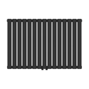 Radiador de tubo de diseño Nore negro 60x90cm de una capa 653W [neu.haus]