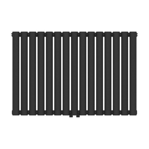 Radiador de tubo de diseño Nore negro 60x90cm de una capa 653W [neu.haus]