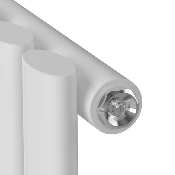 Radiador de tubo de diseño Nore Blanco 180x24cm de una capa 484W [neu.haus]