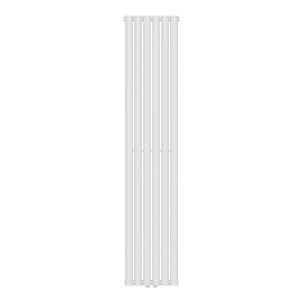 Radiador de tubo de diseño Nore Blanco 180x36cm de una capa 707W [neu.haus]