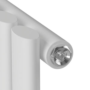 Radiador de tubo de diseño Nore Blanco 60x120cm de una capa 857W [neu.haus]