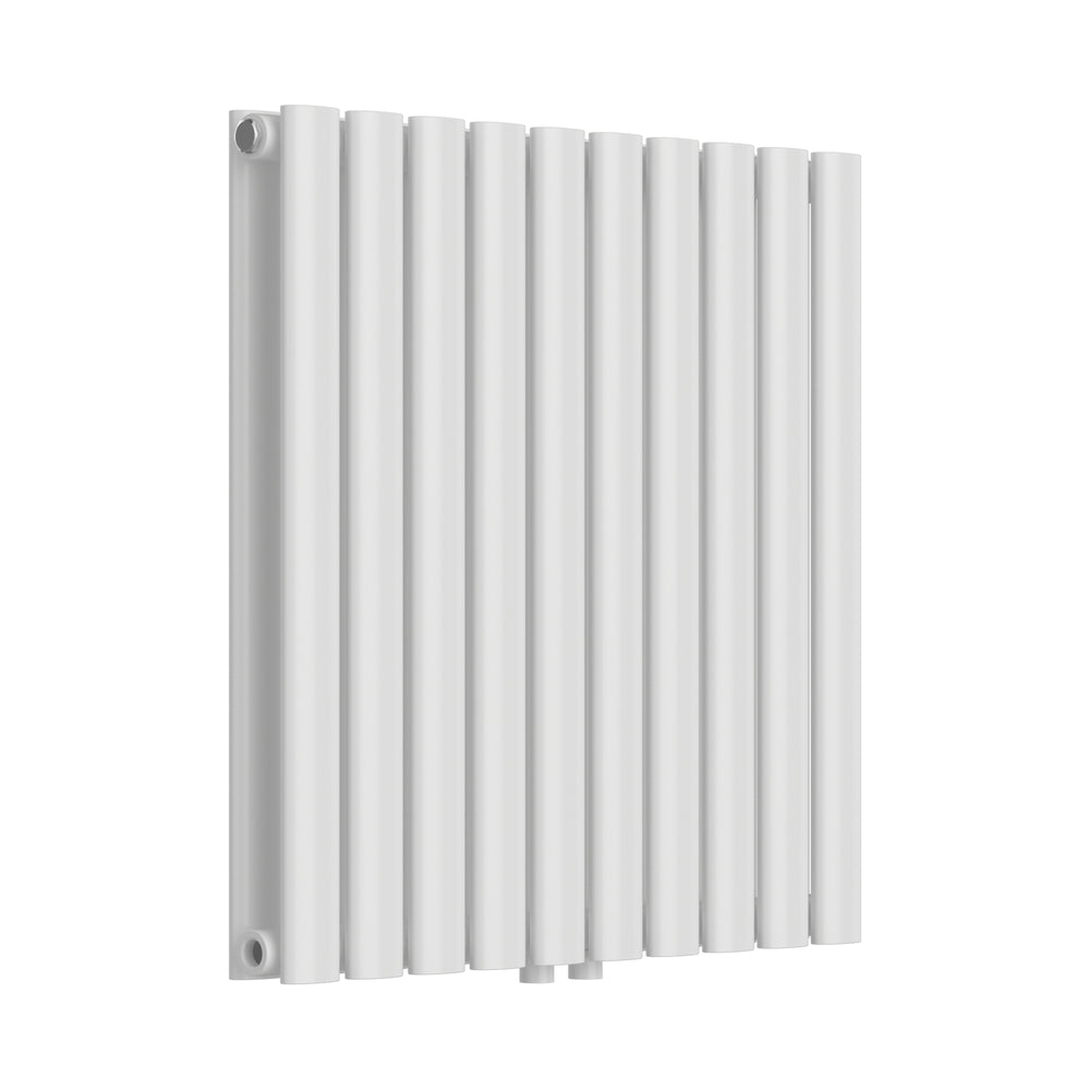 Radiador de tubo de diseño Nore Blanco 60x60cm Doble capa 800W [neu.haus]