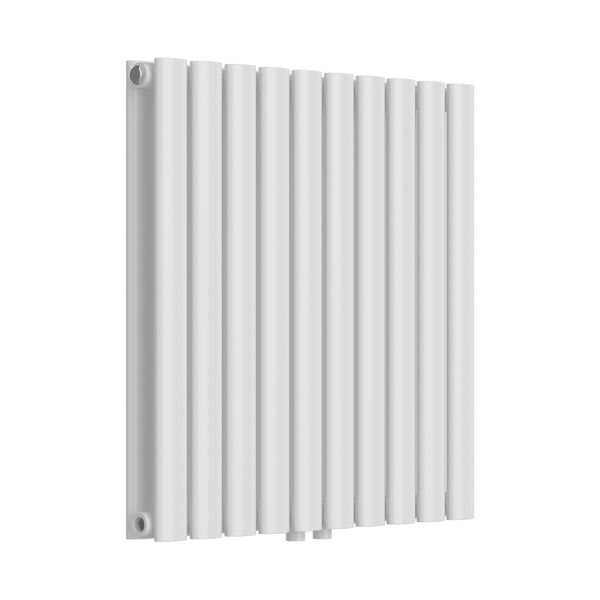 Radiador de tubo de diseño Nore Blanco 60x60cm Doble capa 800W [neu.haus]