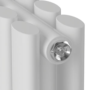 Radiador de tubo de diseño Nore Blanco 60x60cm Doble capa 800W [neu.haus]