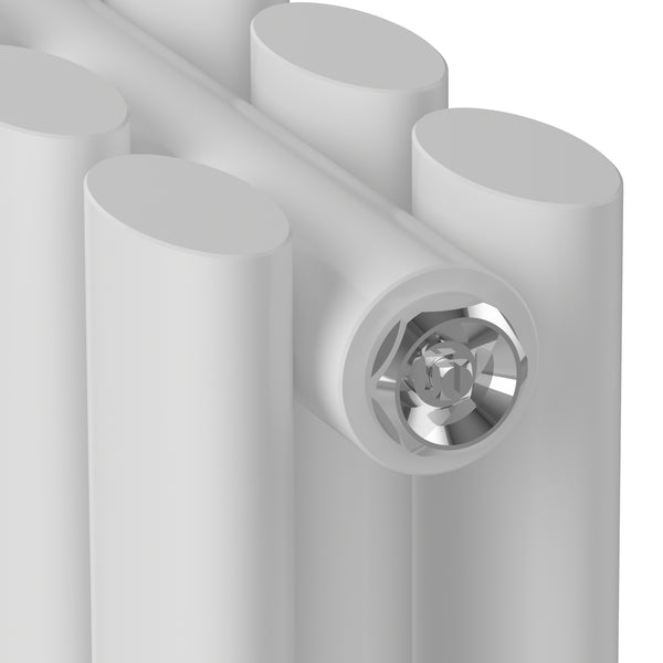 Radiador de tubo de diseño Nore Blanco 60x60cm Doble capa 800W [neu.haus]