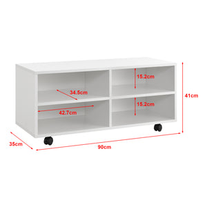 Mueble bajo móvil Gränne 90x35x41cm varios colores [en.casa]