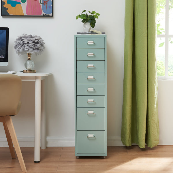 Contenedor móvil Kökar con 8 cajones 109x28x41 cm [en.casa]