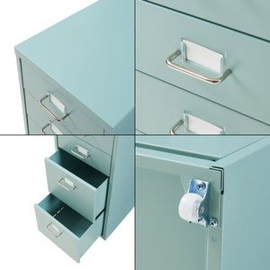 Contenedor móvil Kökar con 8 cajones 109x28x41 cm [en.casa]