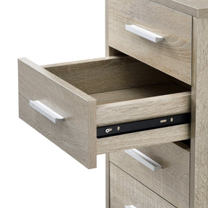 Contenedor rodante Estocolmo 63x33x38 cm con 5 cajones en varios colores en.casa