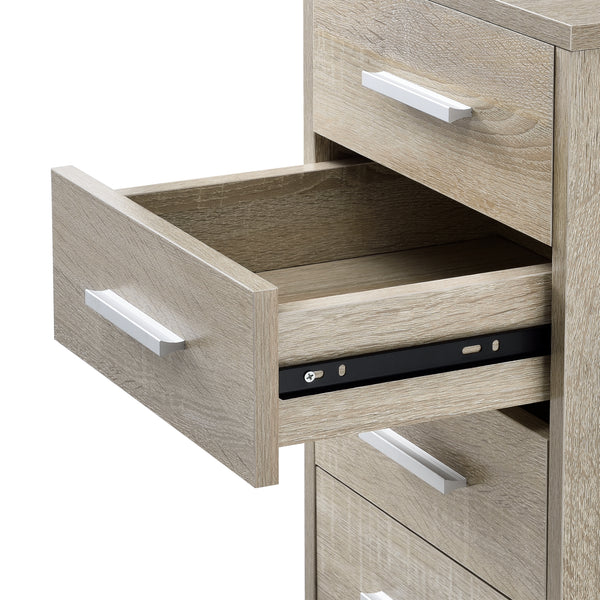 Contenedor rodante Estocolmo 63x33x38 cm con 5 cajones en varios colores en.casa