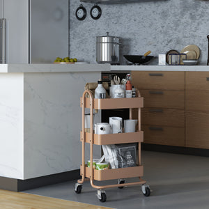 Carro de cocina Pyhäntä acero [en.casa] - premiumXL
