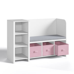 Estantería para niños con banco Høylandet [en.casa]