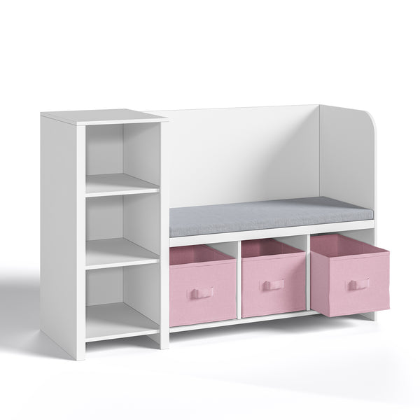 Estantería para niños con banco Høylandet [en.casa]