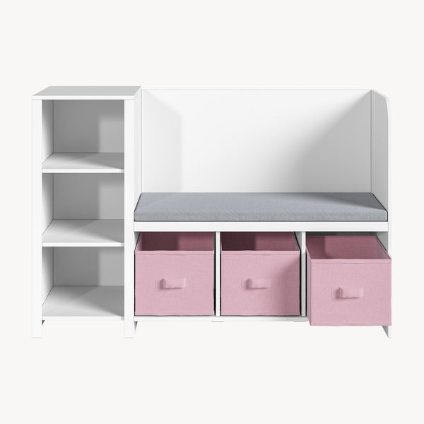 Estantería para niños con banco Høylandet [en.casa]