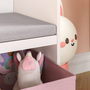 Estantería para niños con banco Høylandet [en.casa]